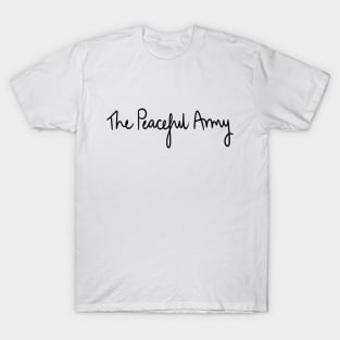 The Peaceful Army // Black Handwriting T-Shirt